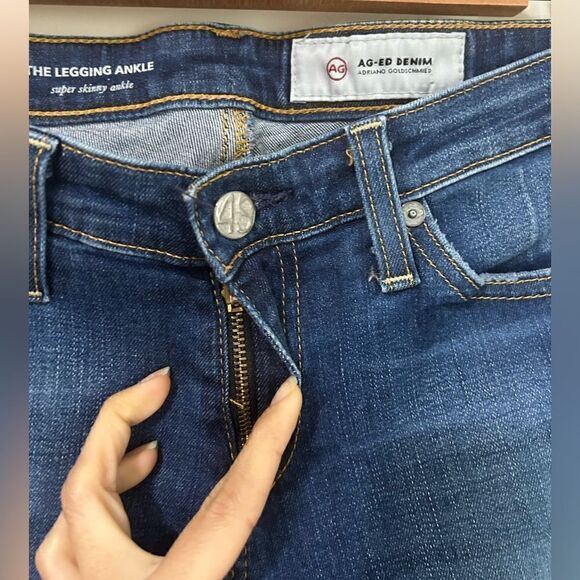 Adriano Goldschmied The Legging Ankle Raw Hem Skinny Jeans - Picture 3 of 13